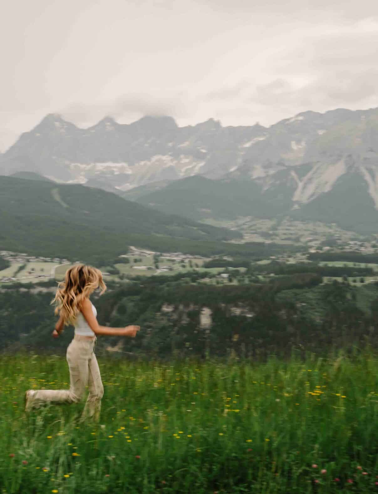 Wiese Rohrmoos - Blick auf Dachstein